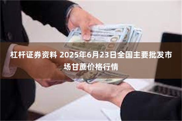 杠杆证券资料 2025年6月23日全国主要批发市场甘蔗价格行情