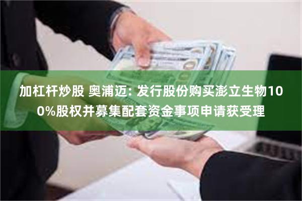 加杠杆炒股 奥浦迈: 发行股份购买澎立生物100%股权并募集配套资金事项申请获受理