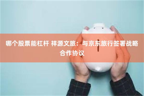 哪个股票能杠杆 祥源文旅：与京东旅行签署战略合作协议